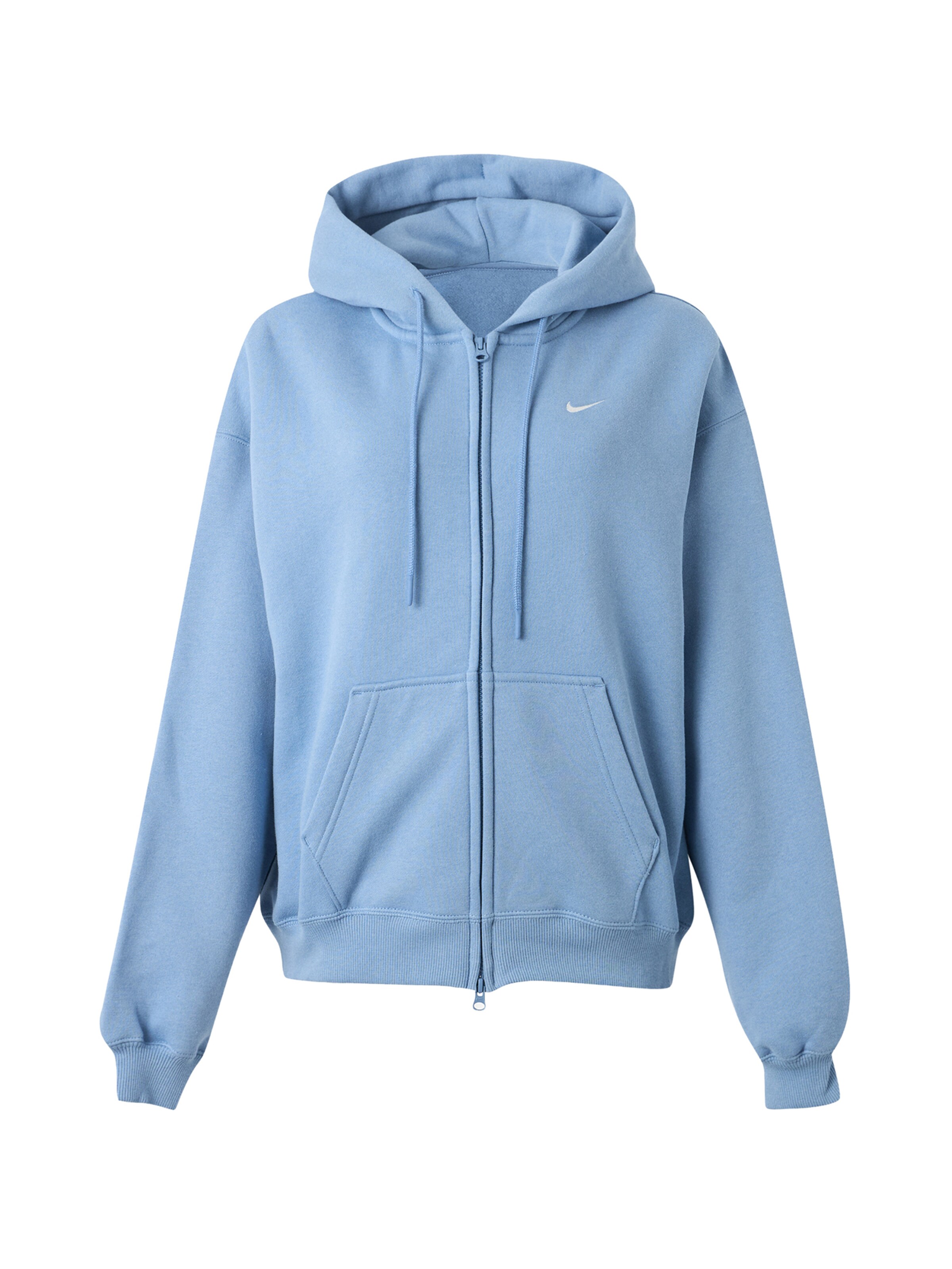 Nike Sportswear - Casaco em moletão em azul: frente