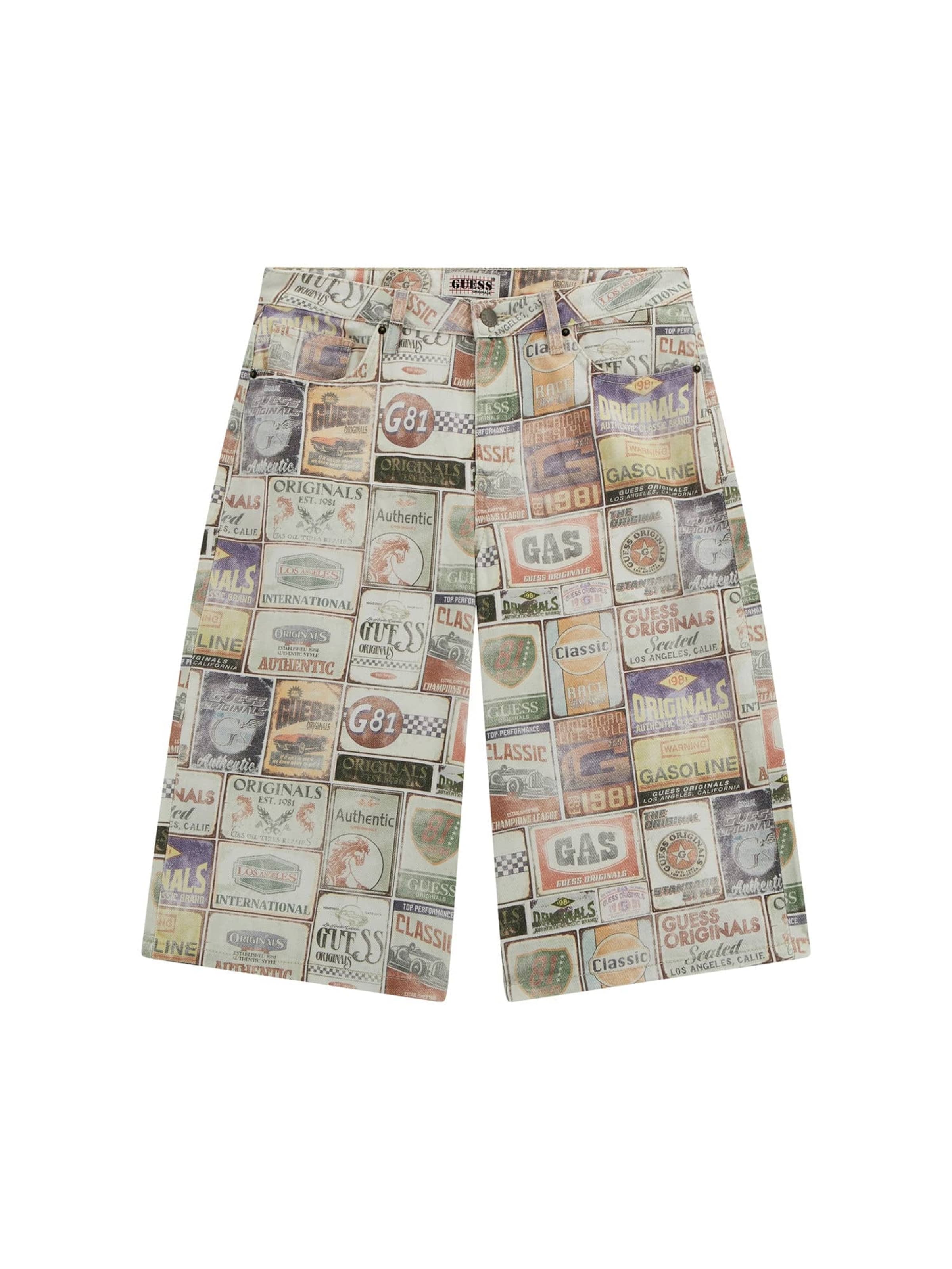 GUESS Wide leg Pants in Mixed colors: front