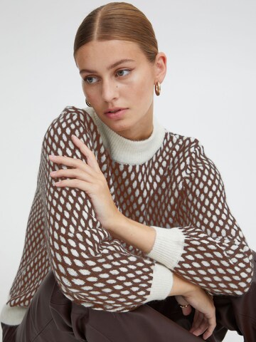 Pull-over 'Kamara' ICHI en marron