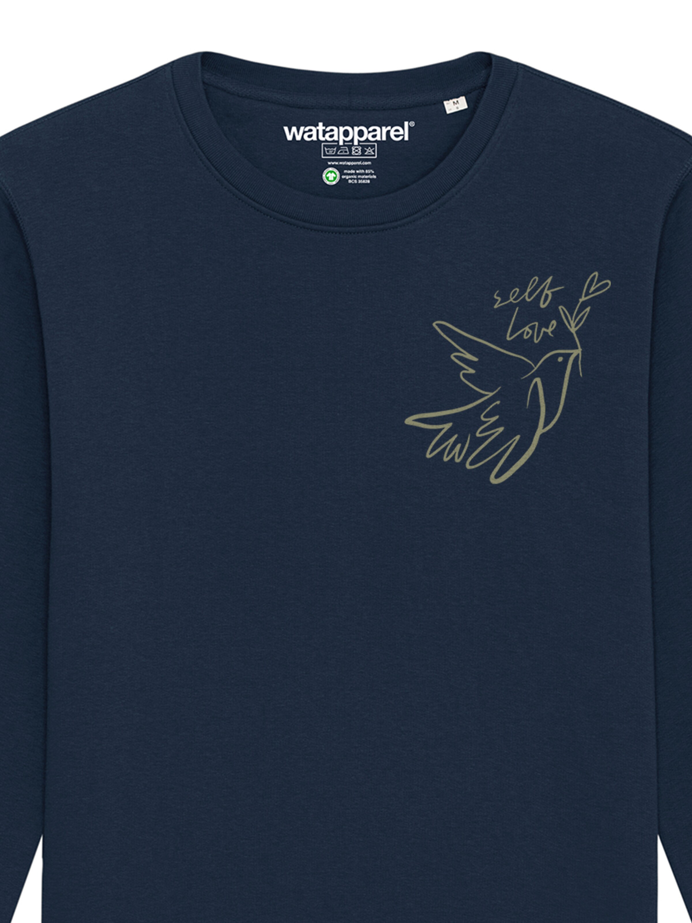 Watapparel Sweatshirt 'Self Love' in Blau