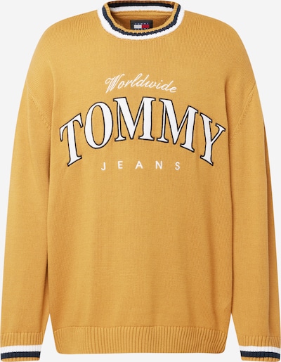 Pullover 'VARSITY' Tommy Jeans di colore blu scuro / curry / bianco, Visualizzazione prodotti