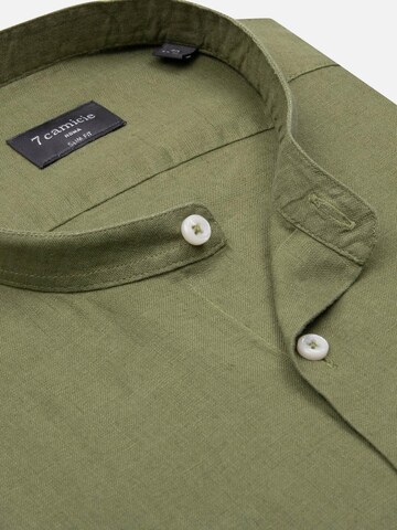 Slim fit Camicia business 'Caravaggio' di 7Camicie in verde