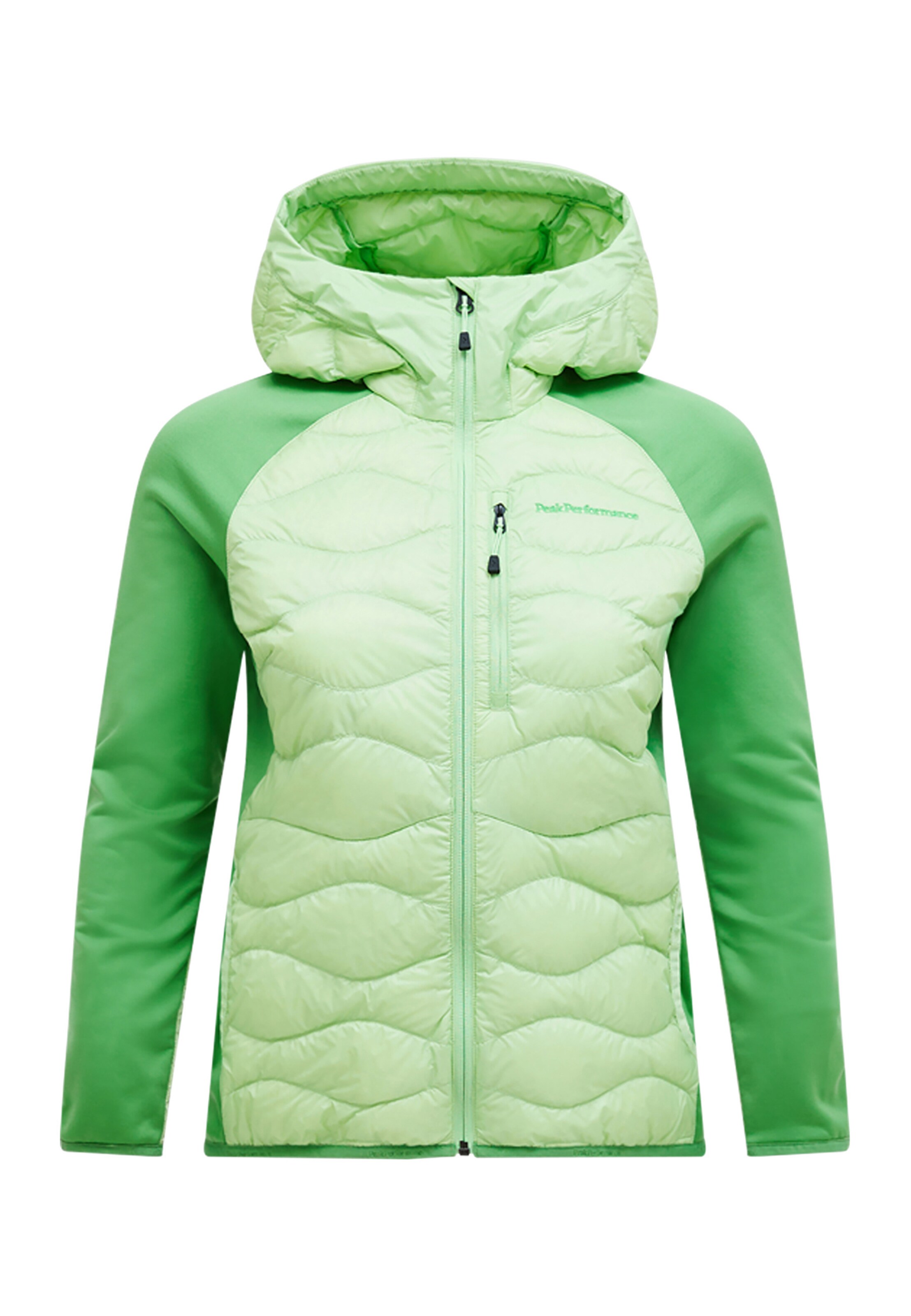 Veste outdoor PEAK PERFORMANCE en vert : devant