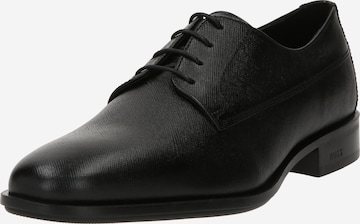 BOSS Black - Zapatos con cordón 'Colby' en negro: frente