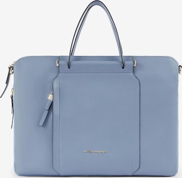 Piquadro Laptoptas in Blauw: voorkant
