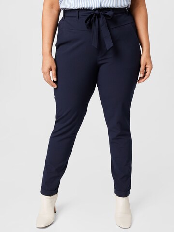 KAFFE CURVE Regular Trousers 'Jia' in Blue: front
