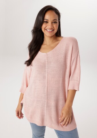 Aniston Sweater in Pink: front