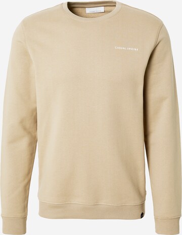 Casual Friday Sweatshirt 'Severin' in Beige: predná strana