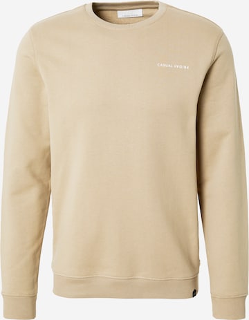 Casual Friday Sweatshirt 'Severin' in Beige: front