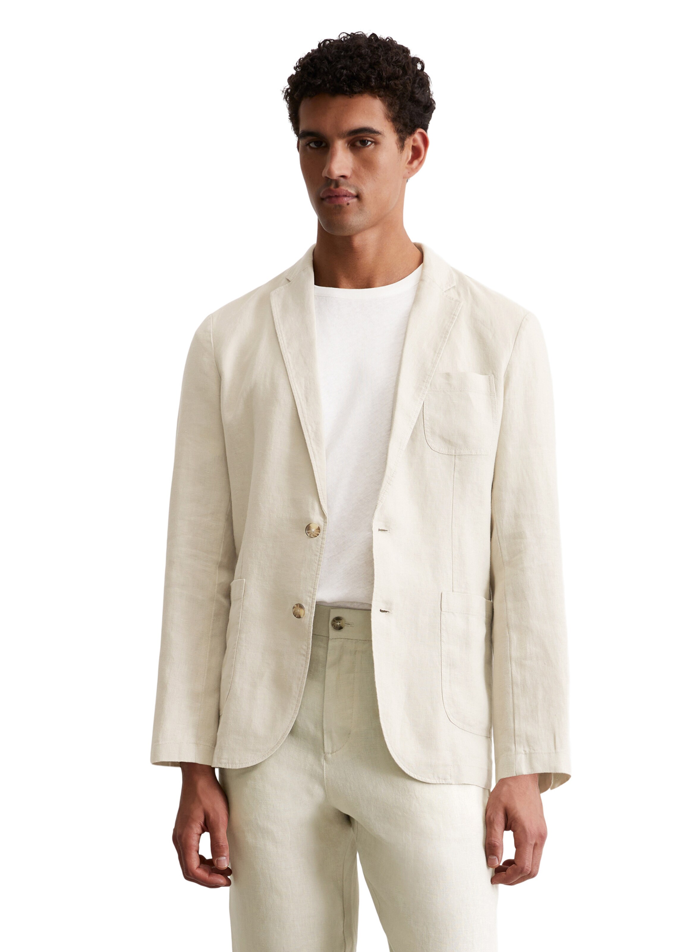 Marc O'Polo Regular fit Blazer in Brown: front