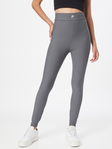 Skinny Pantaloni sport 'CERVIA' de la FILA pe gri: față