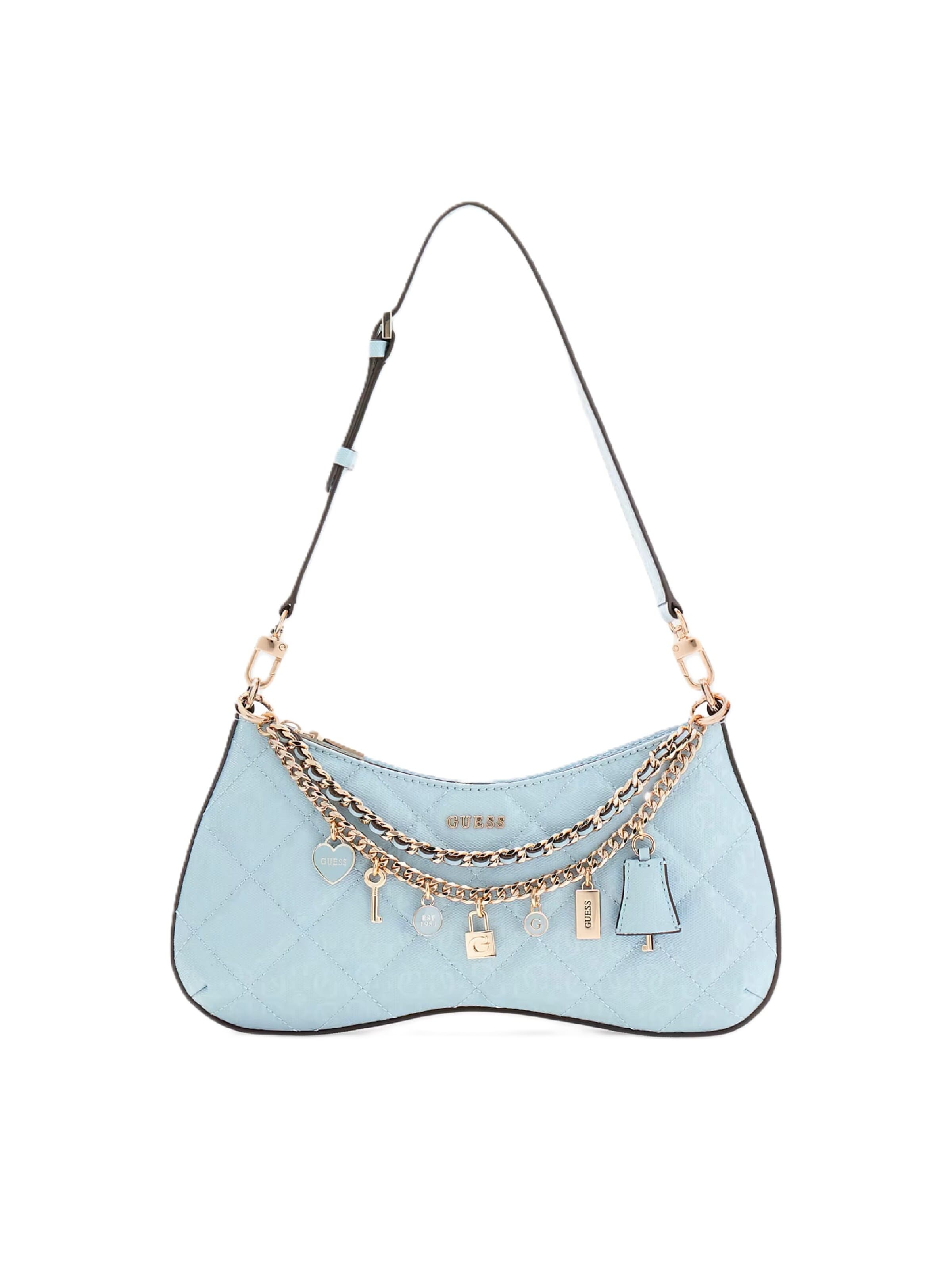 GUESS Shoulder Bag 'Libby' in Blue: front