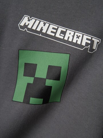 NAME IT Sweatshirt 'NKMJacot Minecraft' in Grey