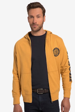 JP1880 Sweatjacke in Gelb: predná strana