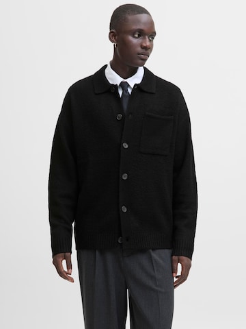 Vestes en maille JACK & JONES en noir : devant