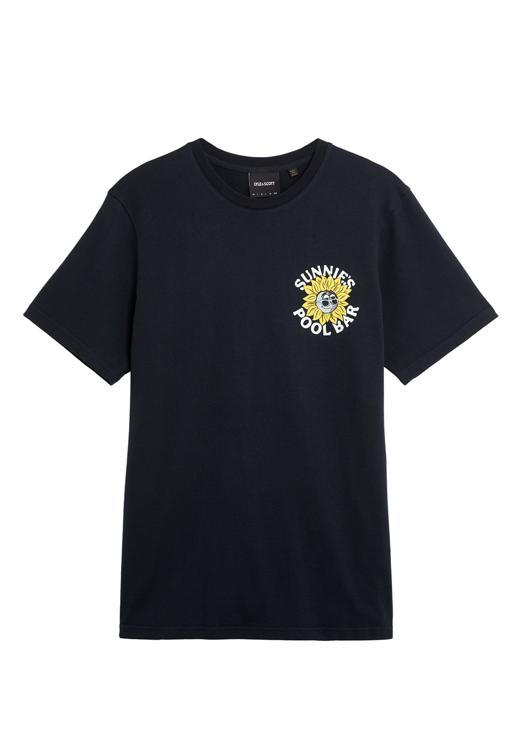 Lyle & Scott Shirt 'Sunnies Pool Bar' in Blauw: voorkant
