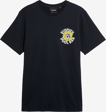Lyle & Scott T-Shirt 'Sunnies Pool Bar' in Blau: Vorderseite