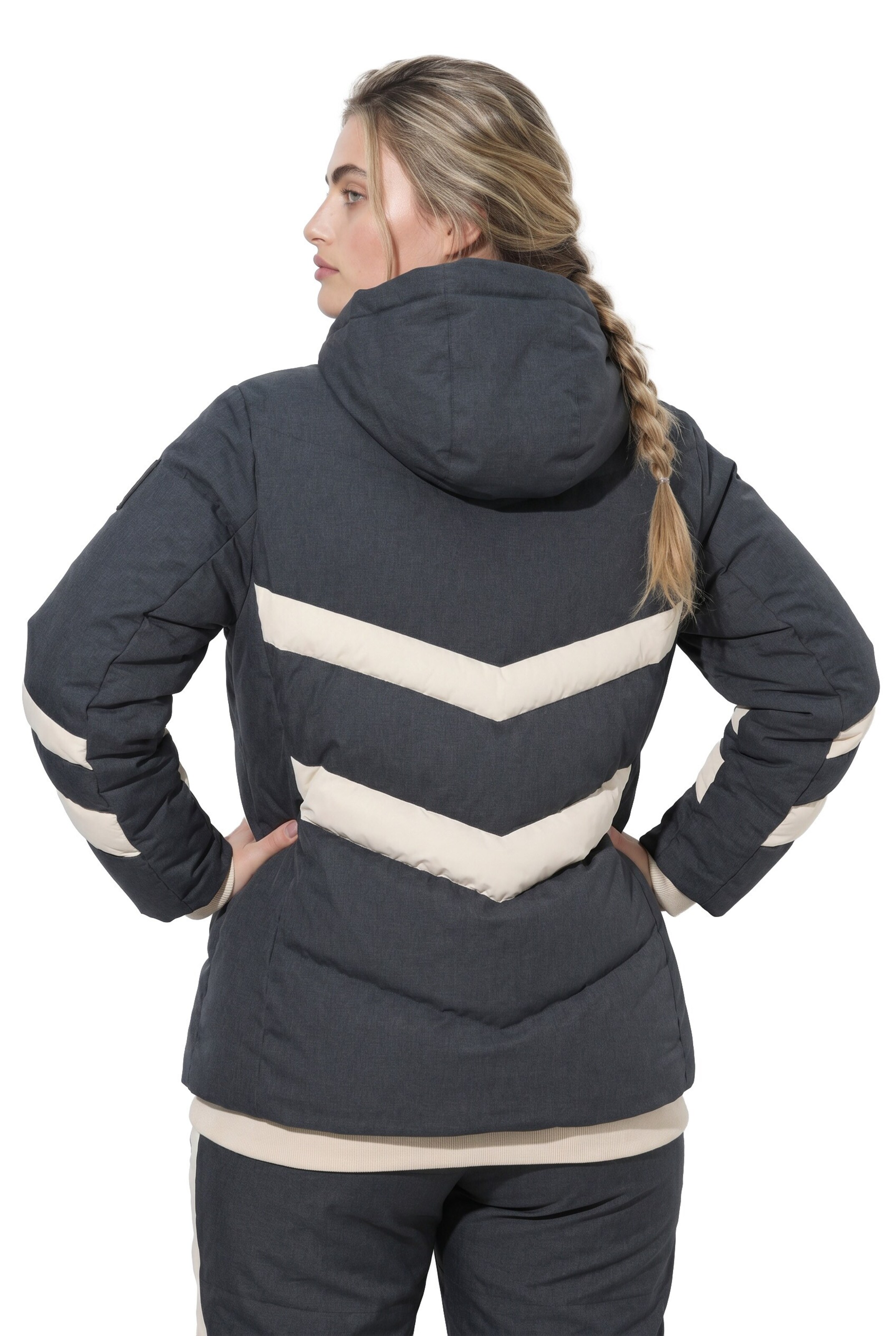 Ulla Popken Weatherproof jacket in Grey