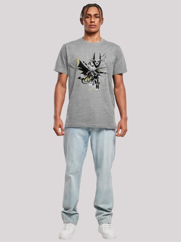 F4NT4STIC Shirt 'DC Comics Batman Batface Splash' in Grijs
