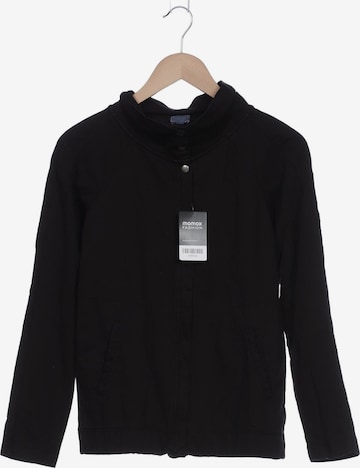 hessnatur Sweatshirt & Zip-Up Hoodie in M in Black: front