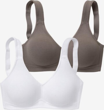 Regular Soutien-gorge PETITE FLEUR en gris : devant