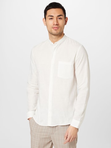 Lindbergh - Slim Fit Camisa em branco: frente