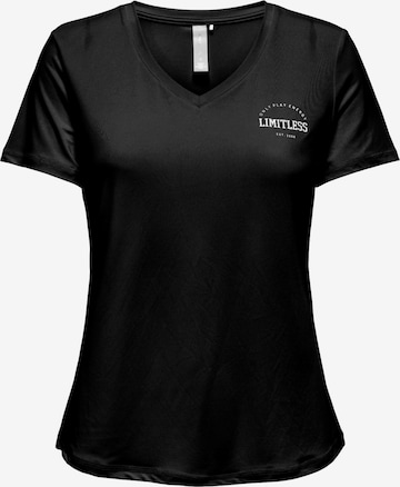 Maglietta 'Save Life' di ONLY PLAY in nero: frontale