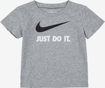 Nike Sportswear Majica 'SWOOSH' | siva barva: sprednja stran