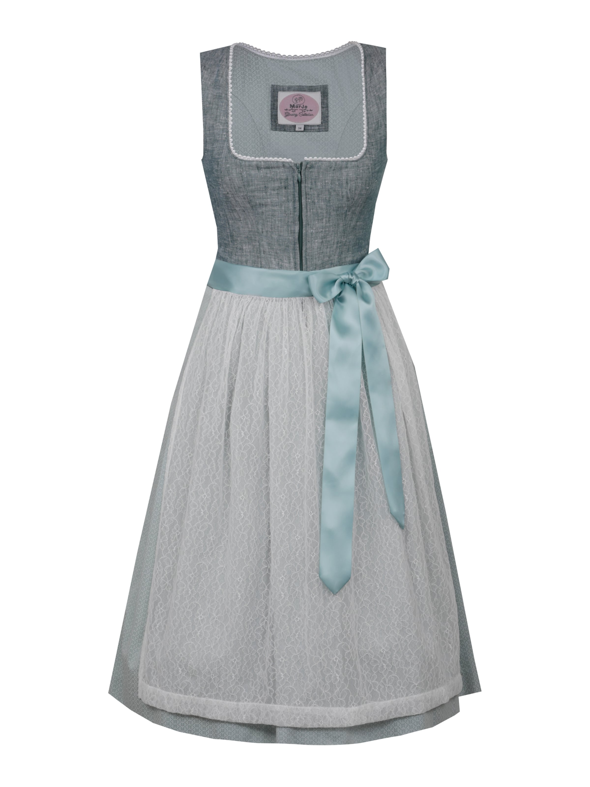 MARJO Dirndl 'Penzberg' – zelená: přední strana