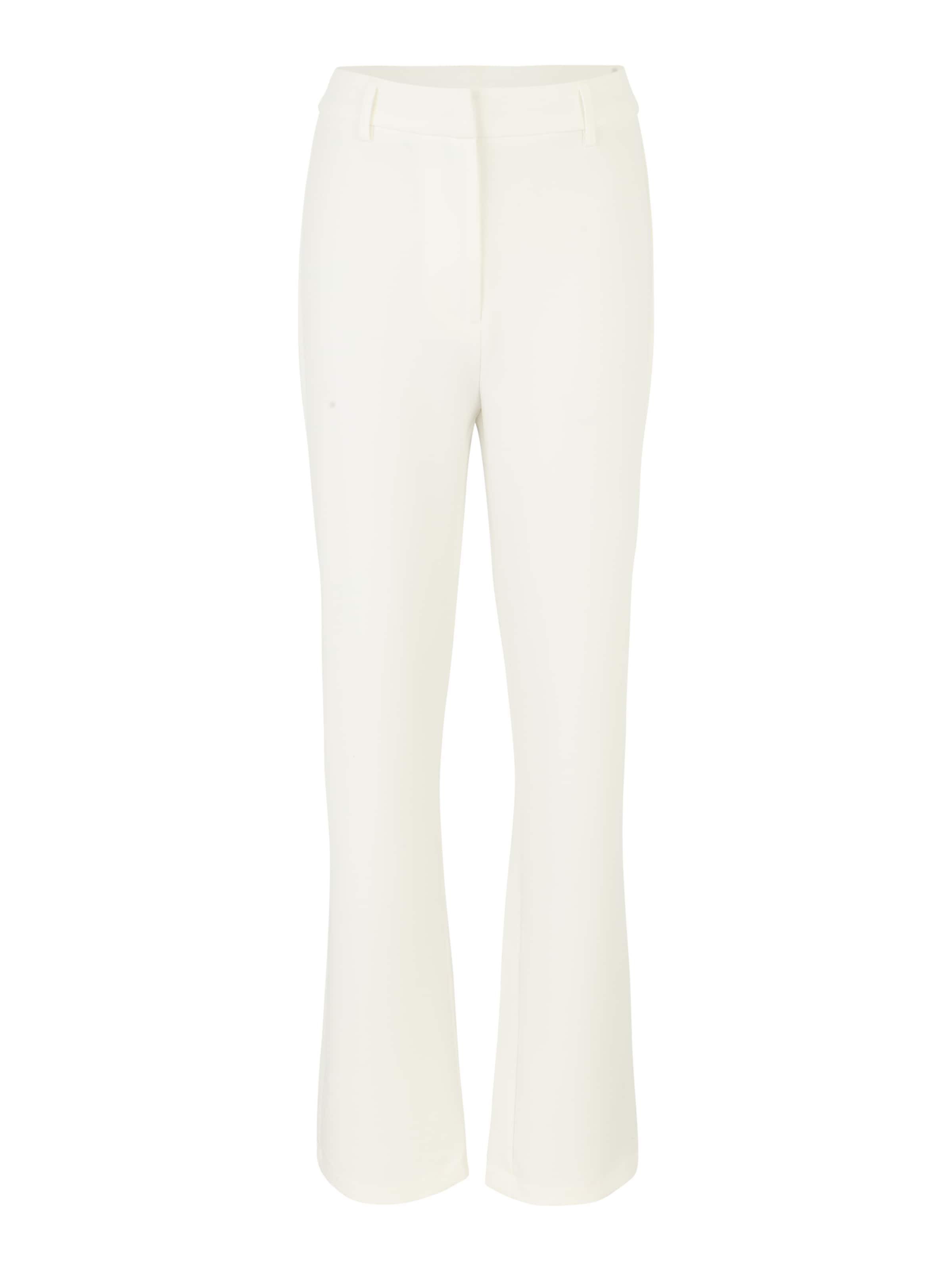 YAS Tall Разкроени Панталон 'IZZIE' в бяло: отпред