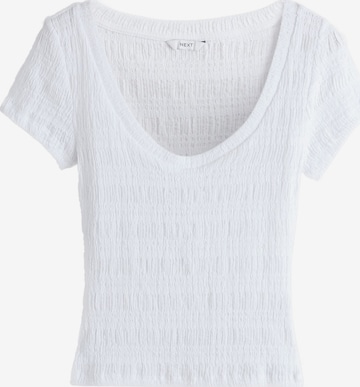T-shirt Next en blanc : devant