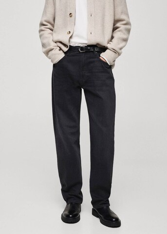 MANGO MAN Regular Jeans 'Moby' in Schwarz: Vorderseite