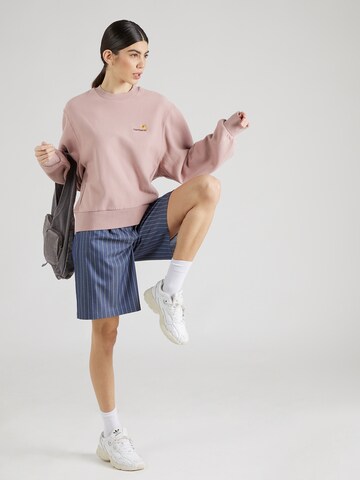 Carhartt WIP Sweatshirt 'American' in Roze