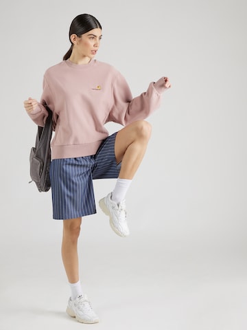 Carhartt WIP Sweatshirt 'American' in Pink