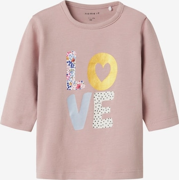 NAME IT Shirt 'NBFKINDA' in Lila: Vorderseite