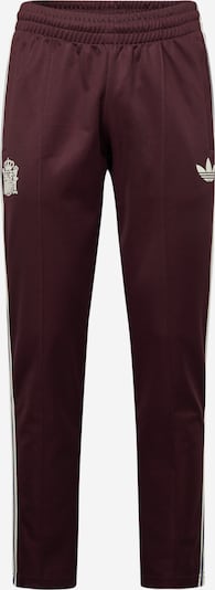 ADIDAS PERFORMANCE Workout Pants in Bordeaux / White, Item view
