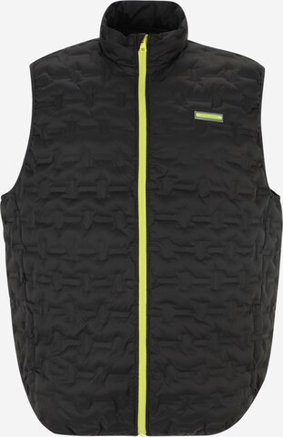 Jack & Jones Plus Bodywarmer 'OZZY' in Zwart: voorkant