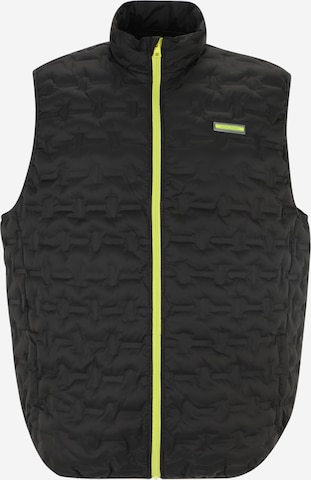 Jack & Jones Plus Vest 'OZZY' in Black: front