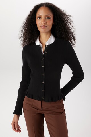Aniston SELECTED Strickjacke in Schwarz: Vorderseite