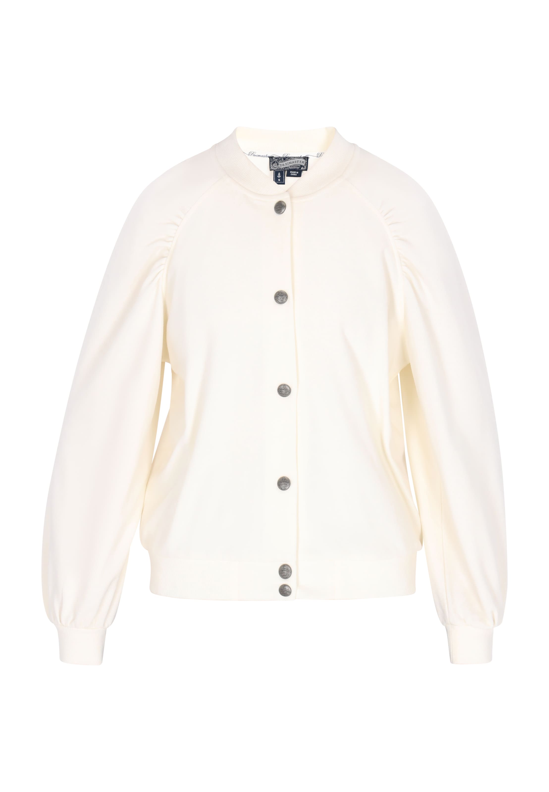 DreiMaster Vintage Φθινοπωρινό και ανοιξιάτικο μπουφάν σε λευκό: μπροστά