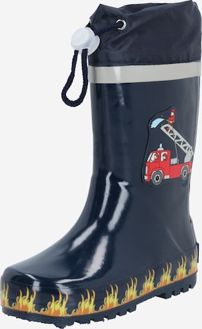 PLAYSHOES Rubber Boots in Blue: front