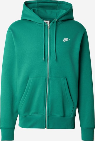 Sweat-shirt 'CLUB' Nike Sportswear en vert : devant