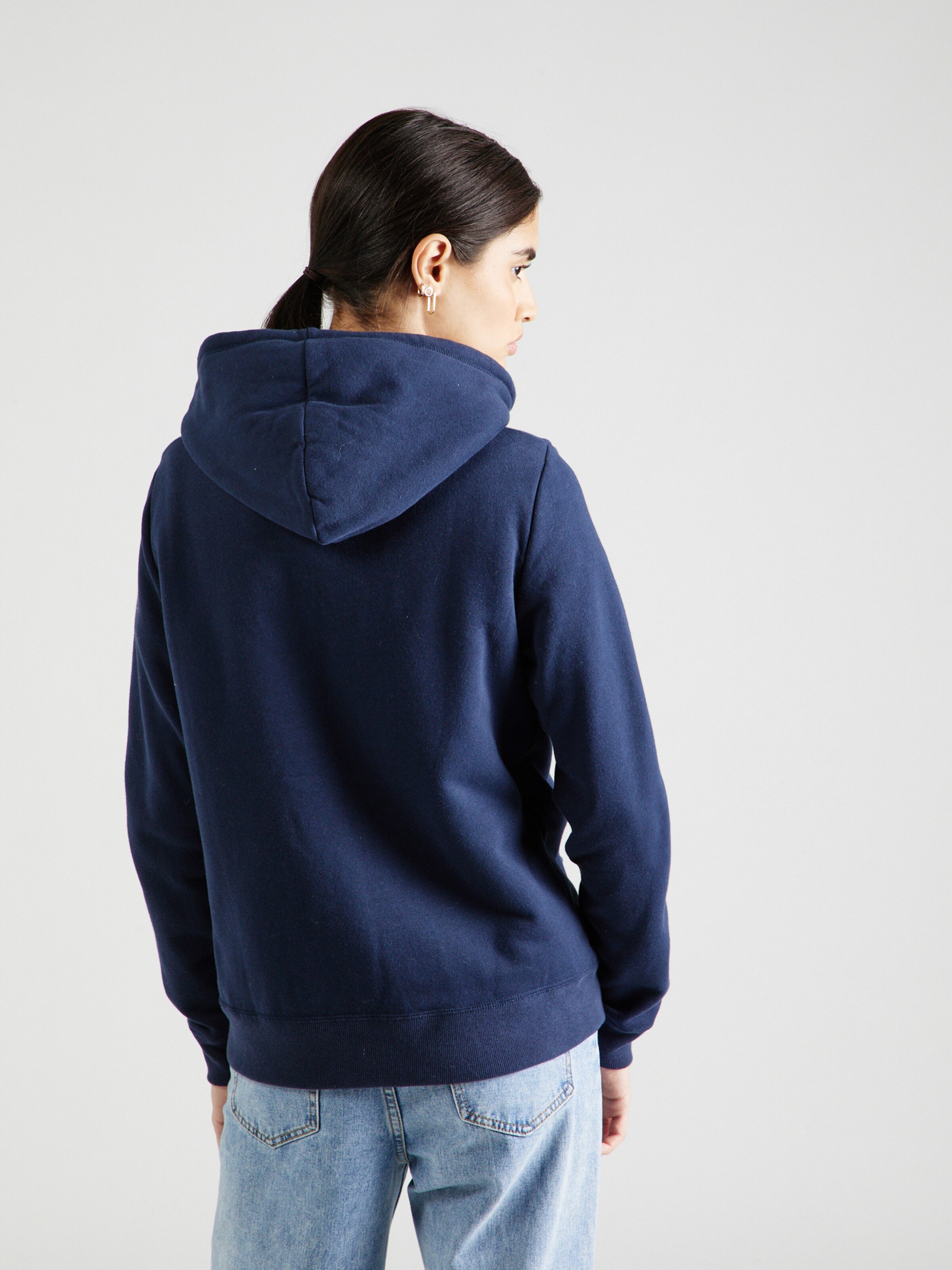 HOLLISTER Zip Up Hoodie TECH CORE in Navy ABOUT YOU