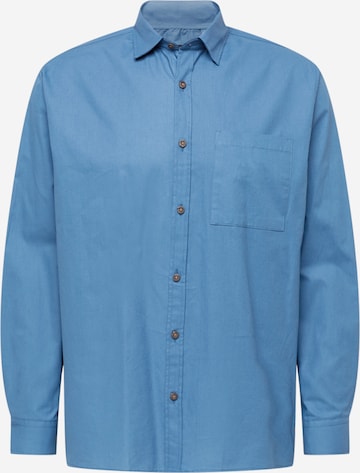 Trendyol Button Up Shirt in Blue: front