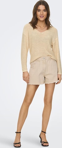 JDY Sweater 'More' in Beige