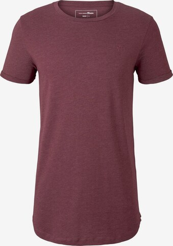 TOM TAILOR DENIM Regular fit Shirt in Rood: voorkant