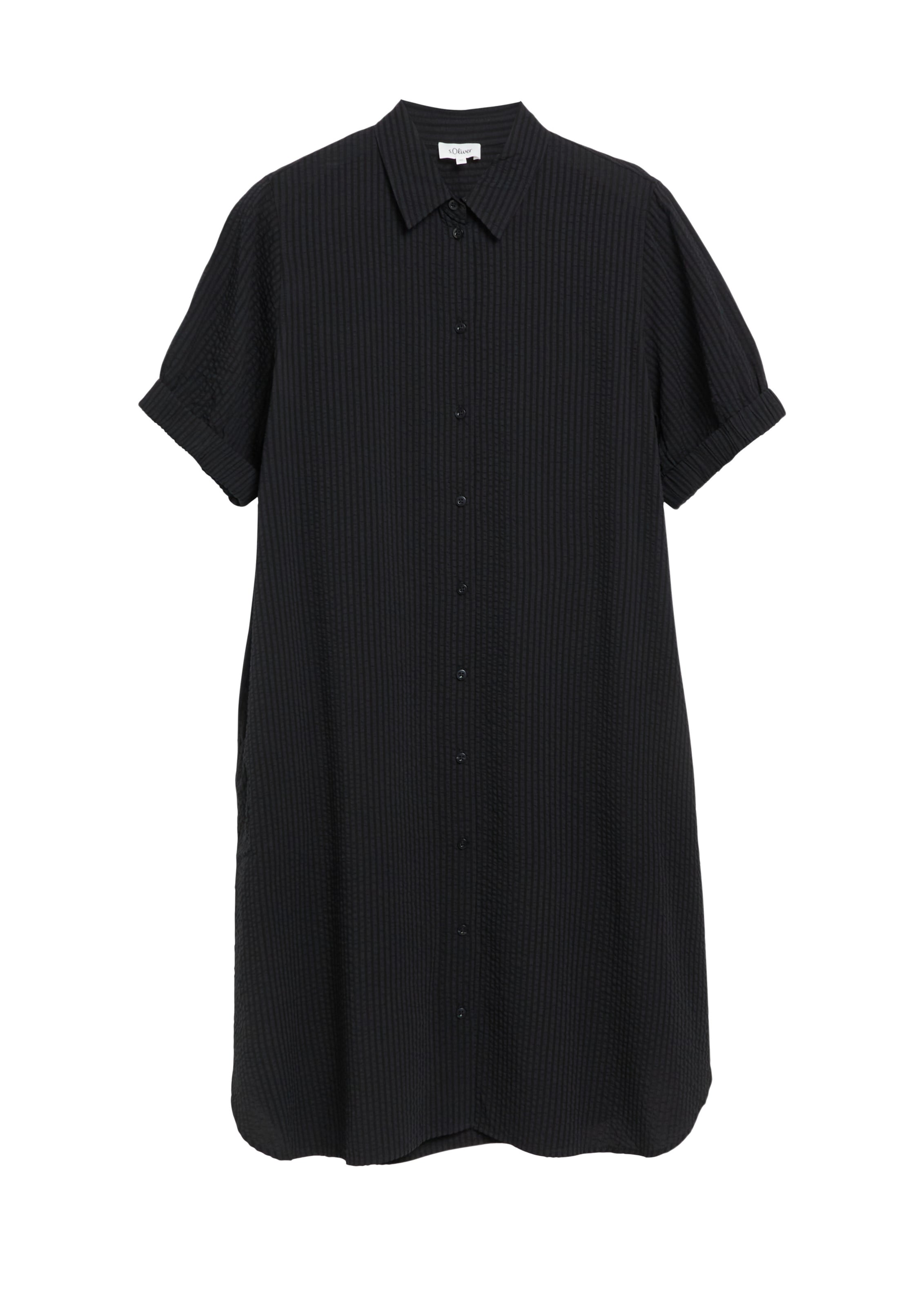 Robe-chemise s.Oliver en noir : devant