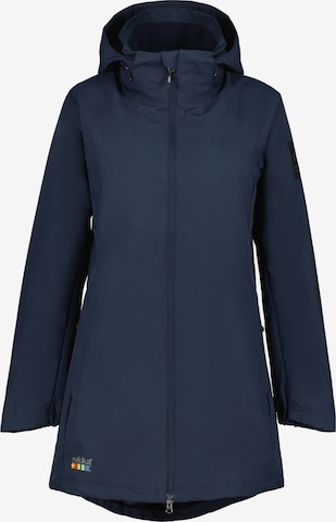 Rukka Outdoor Coat 'Punittu' in Blue: front