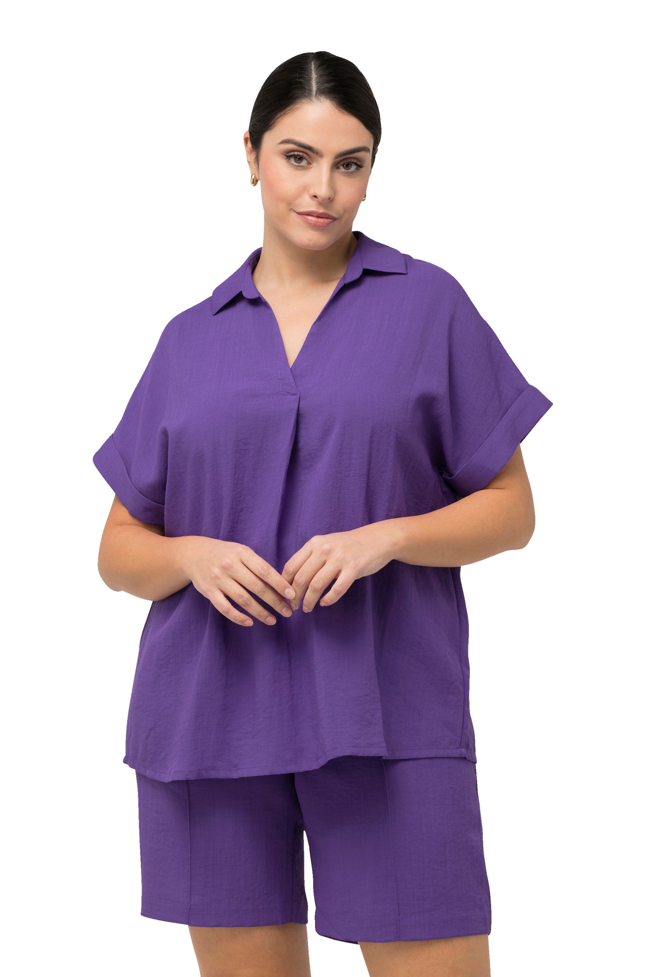 Ulla Popken Blouse in Purple: front