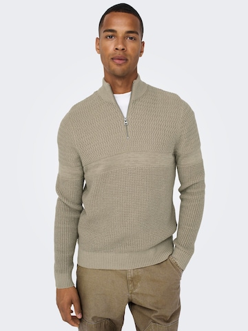 Only & Sons Sweater in Beige